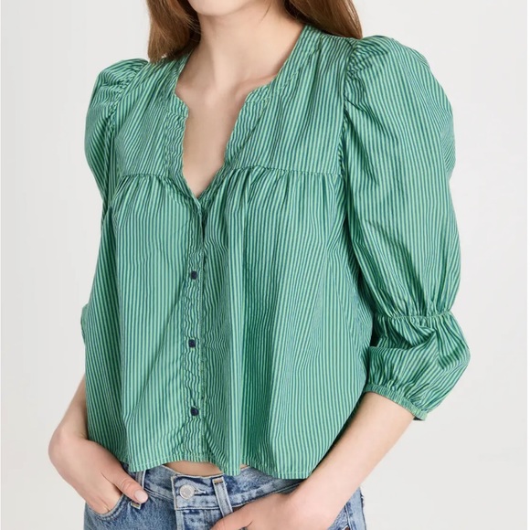 Nation LTD. Geneva Romantic Crop Top in Havana - Picture 3 of 9